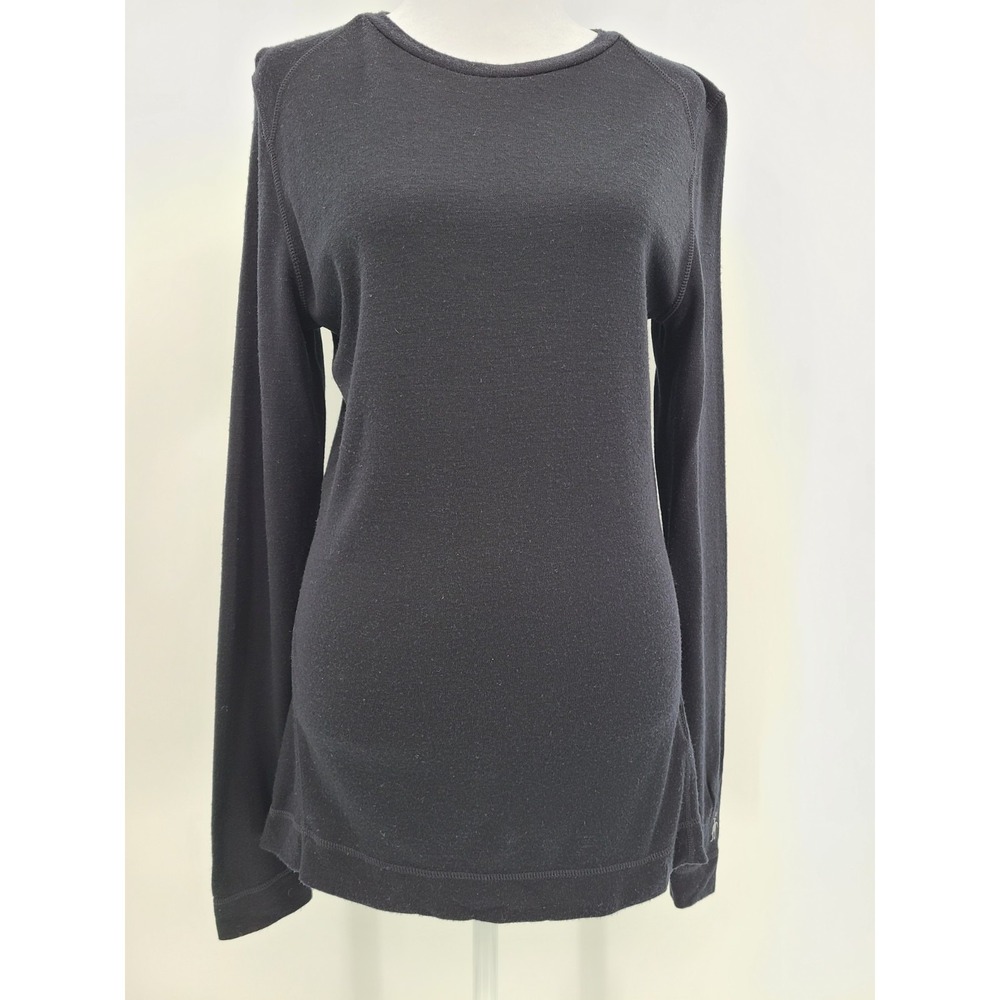 Smartwool Black Women Shirt XL Merino Wool Base Layer Outdoor Stretch